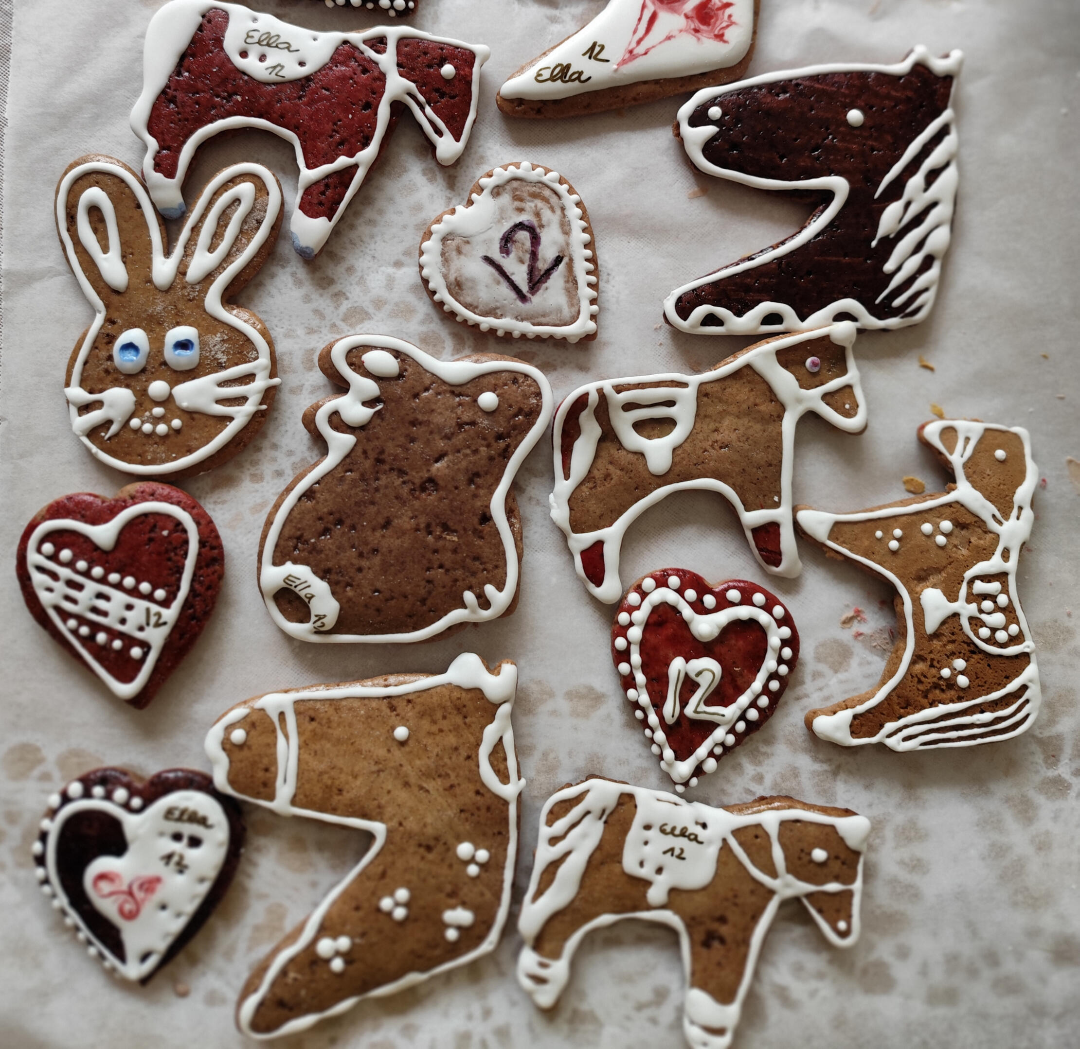 Daughter's Birthday horses cookies