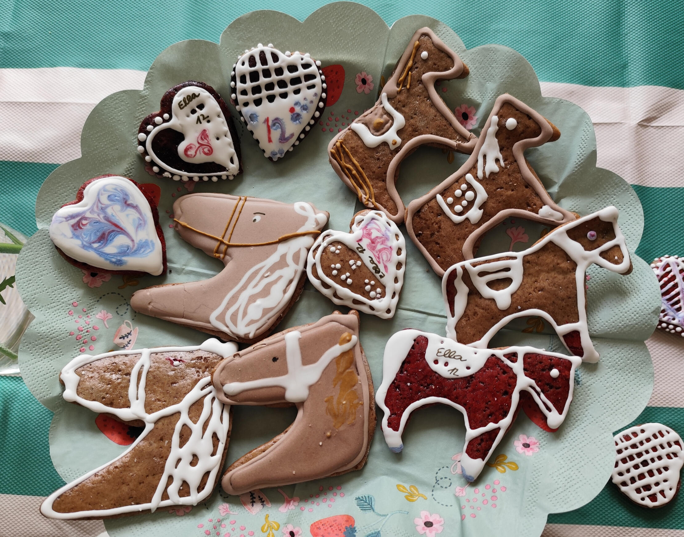 Daughter's Birthday horses cookies